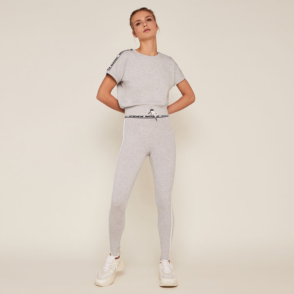 Top élastique à la taille - gris gris.