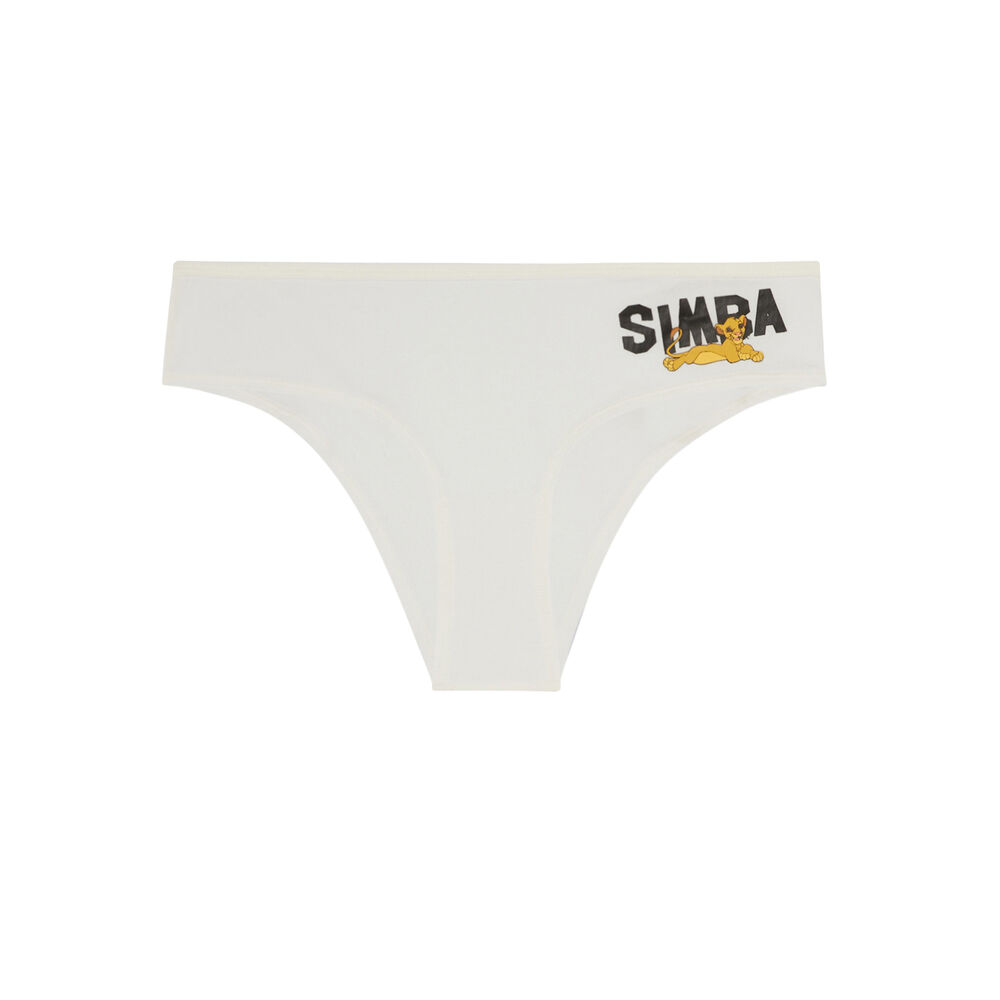 Shorty à imprimé simba - beige beige.
