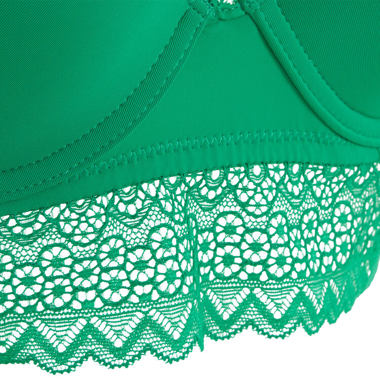 Soutien-gorge ampliforme vert émeraude aciduliz green.