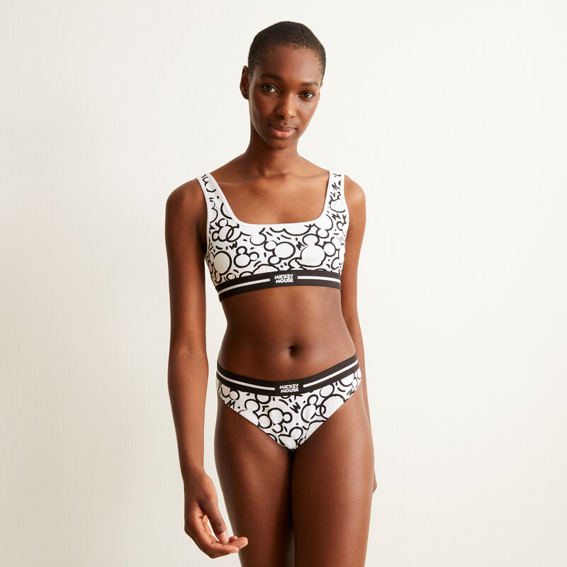 culotte à imprimés têtes de Mickey - noir culotte à imprimés têtes de Mickey - noir;