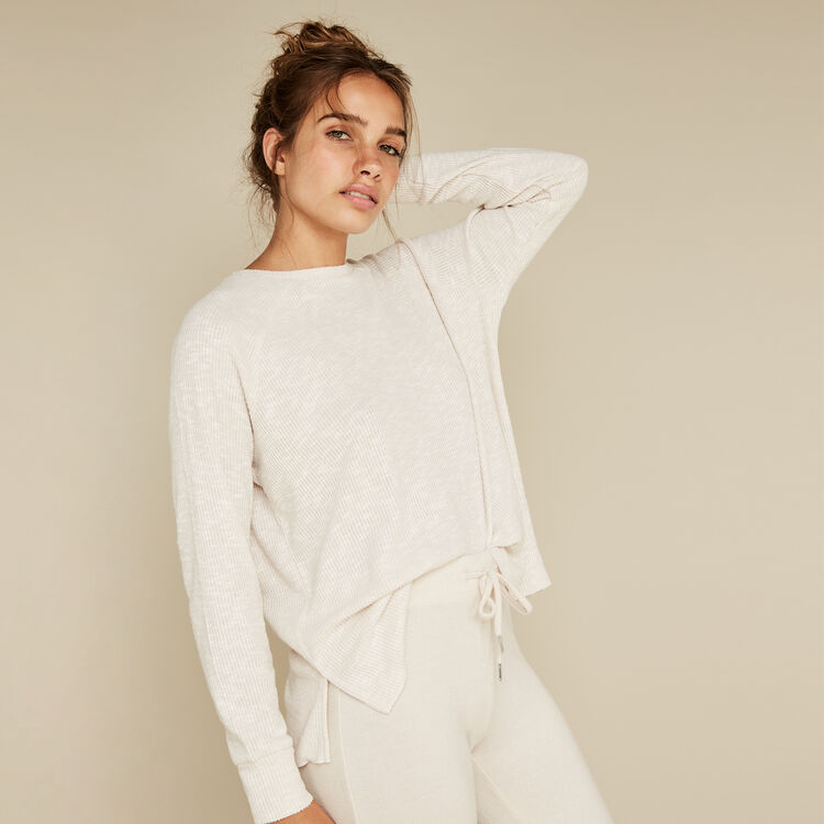 Pantalon beige quodiz white.