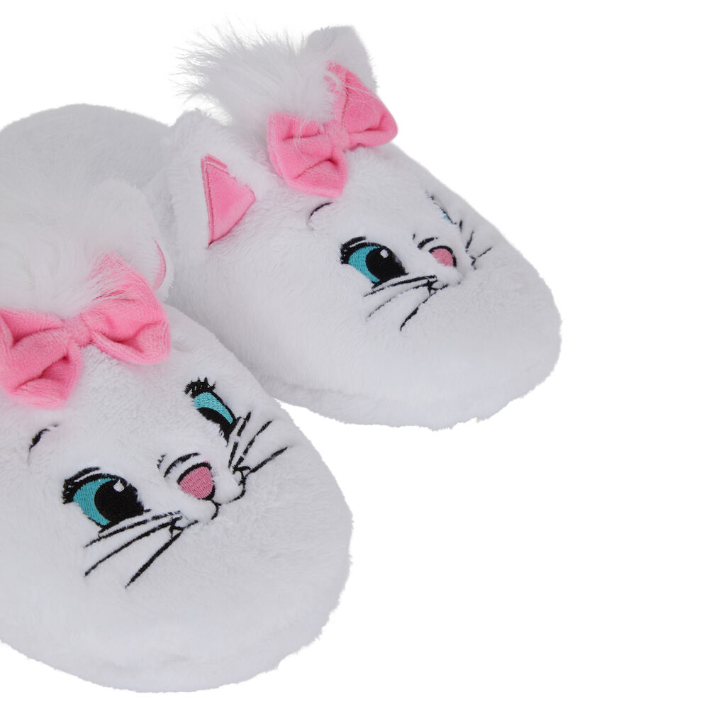 Chaussons les aristochats - blanc blanc.