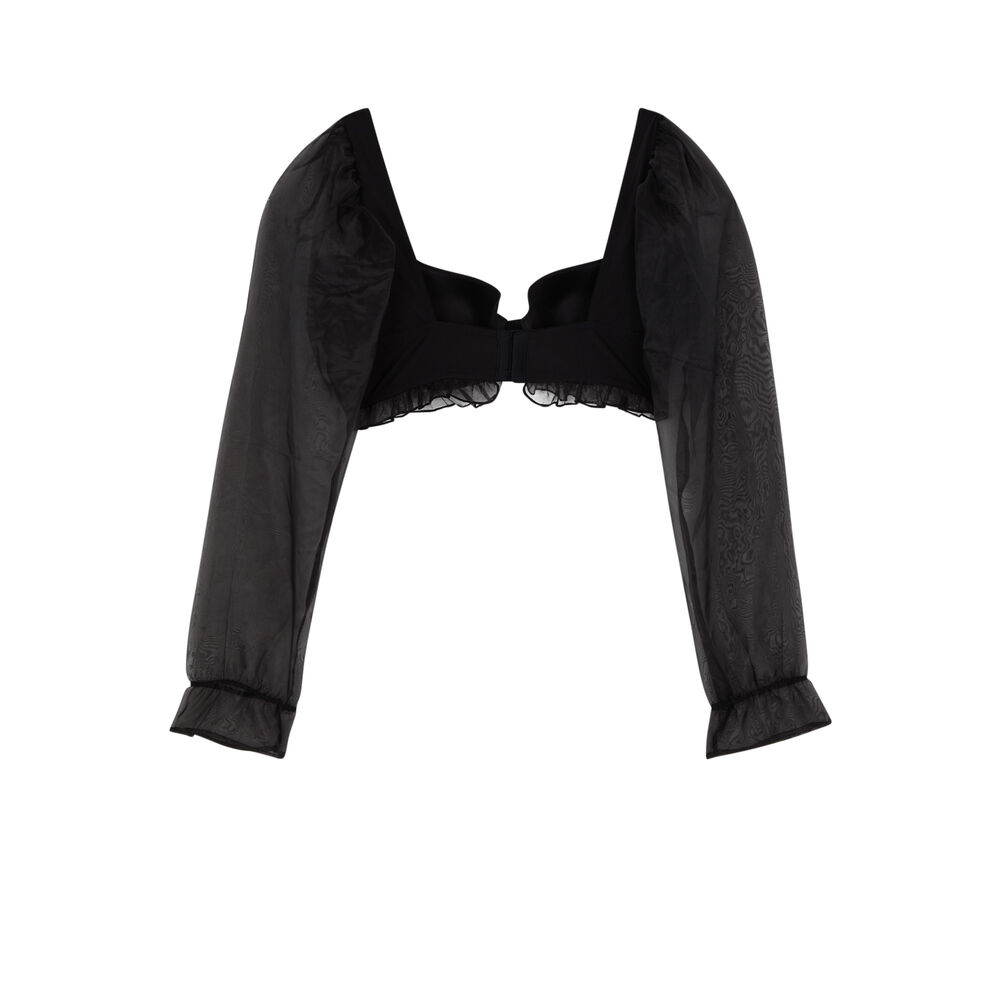 Soutien-gorge ampli à manches longues - noir noir.