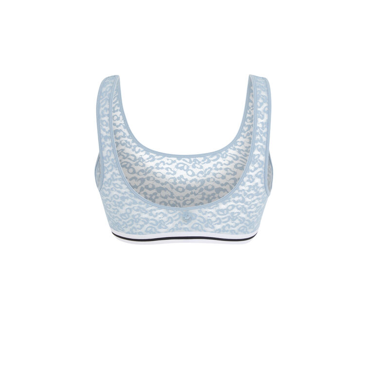 Brassière bleu gris secretiz leopiz bleu.