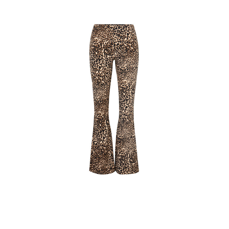 Pantalon flare imprimé léopard leoversiz Pantalon flare imprimé léopard leoversiz;