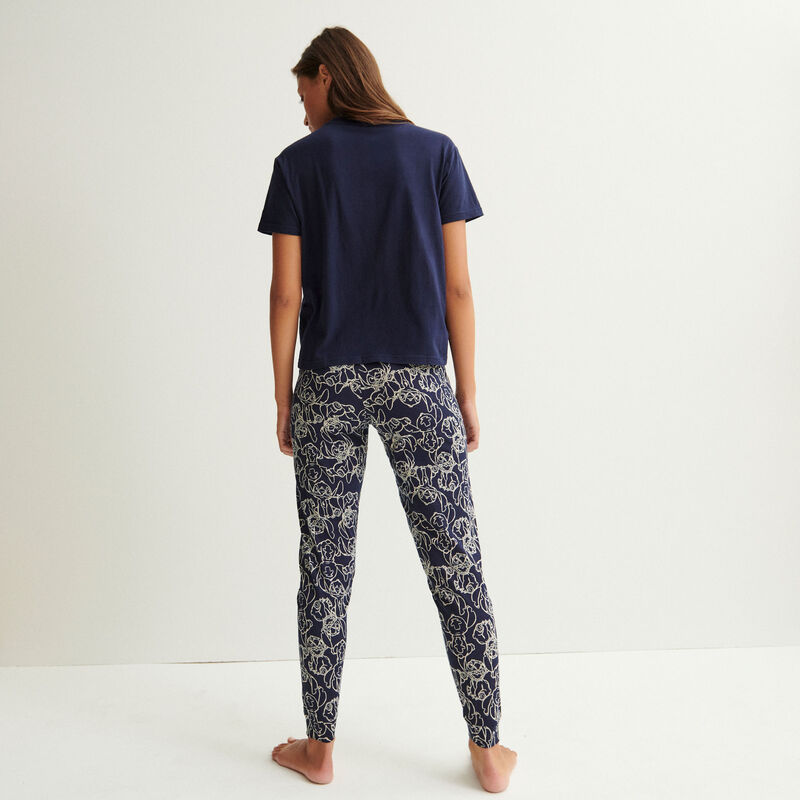 legging à motifs stitch - bleu marine legging à motifs stitch - bleu marine;