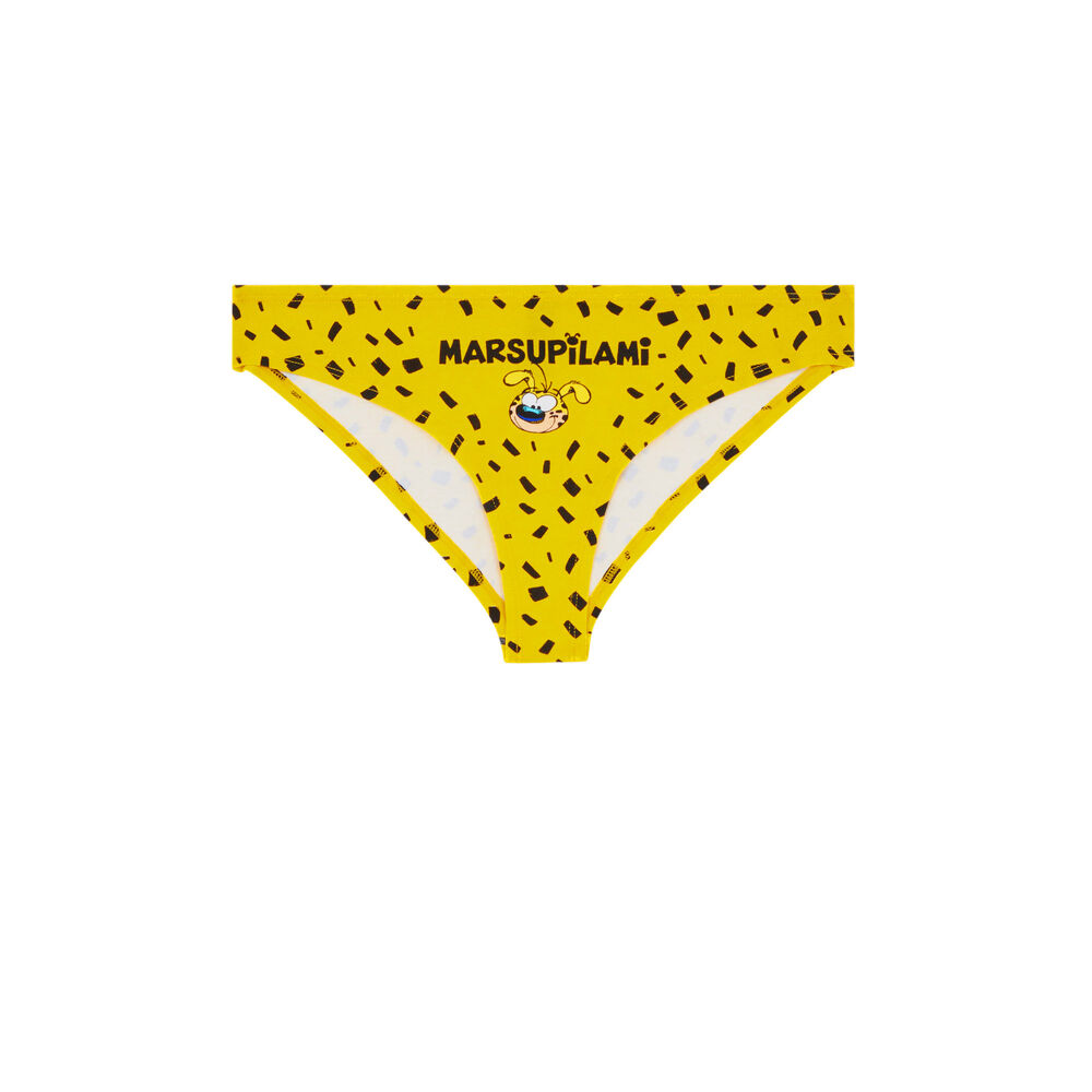 Tanga en coton marsupilami - jaune jaune.