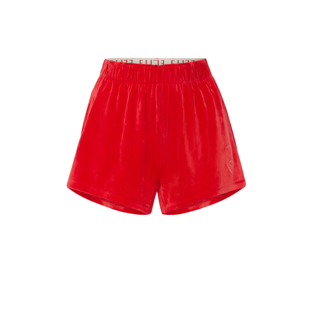 Short elite en velours - rouge rouge.