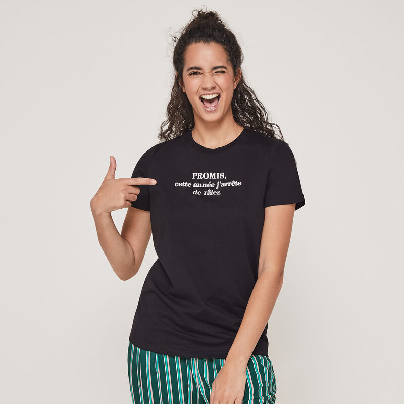 Set pyjama top + pantalon à message newanniz Set pyjama top + pantalon à message newanniz;