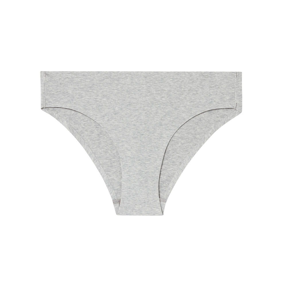 Cheeky en coton uni - gris gris.