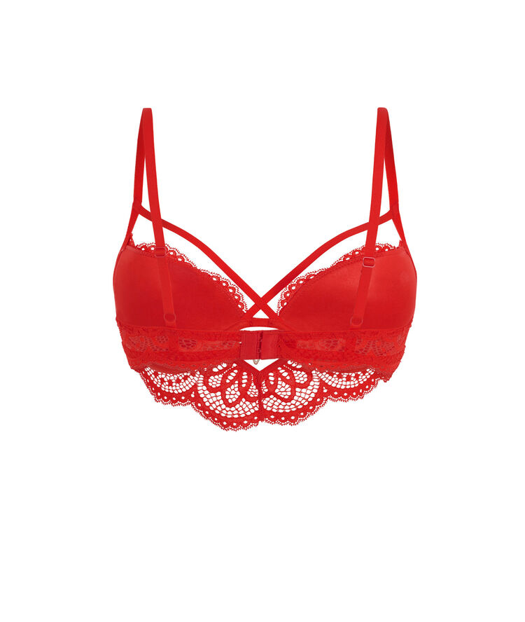 Soutien-gorge rouge bustier push precieusiz rouge.