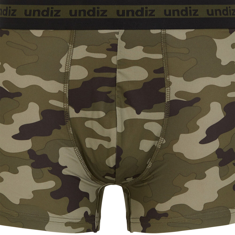 Boxer imprim&eacute; camouflage - noir noir.