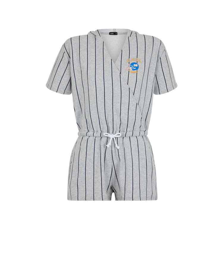 Combi short à manches courtes rivervixiz gris.