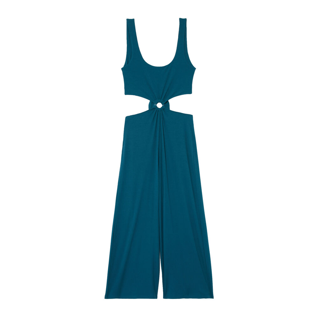 Combinaison pantalon à détail anneau - bleu bleu.