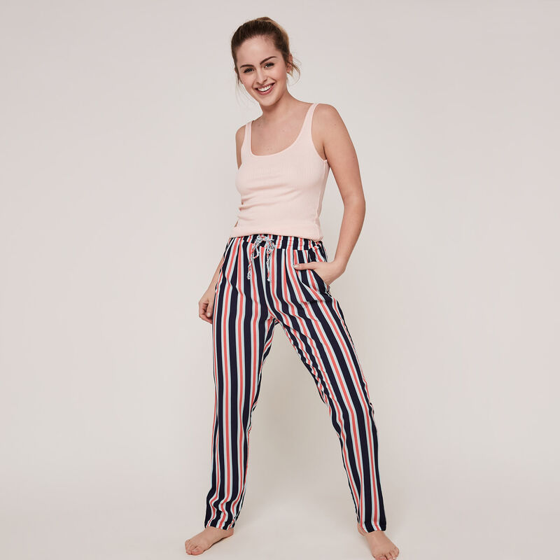 pantalon à rayures rayubleuiz pantalon à rayures rayubleuiz;