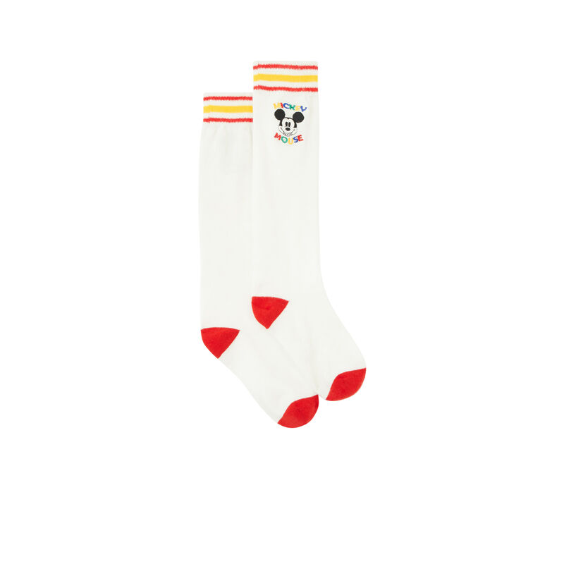 Chaussettes imprimé mickey - blanc Chaussettes imprimé mickey - blanc;