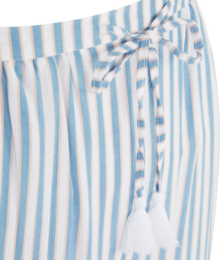 Pantalon fluide à rayures bluerayiz blanc.