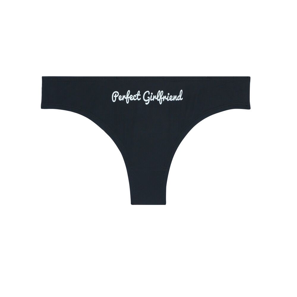 Culotte imprimé perfect girlfriend - noir noir.