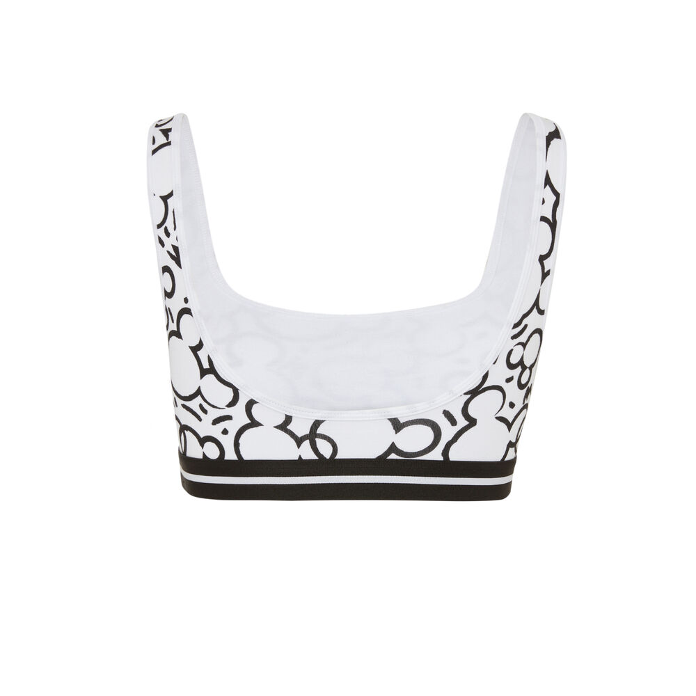 Brassière à imprimés têtes de mickey - noir noir.