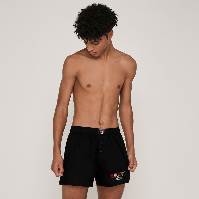 Boxer en coton mickey - noir Boxer en coton mickey - noir;