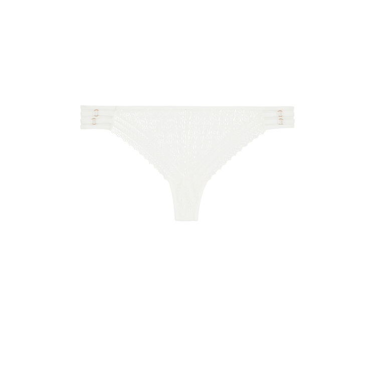String en dentelle détail bijoux triasiz blanc.