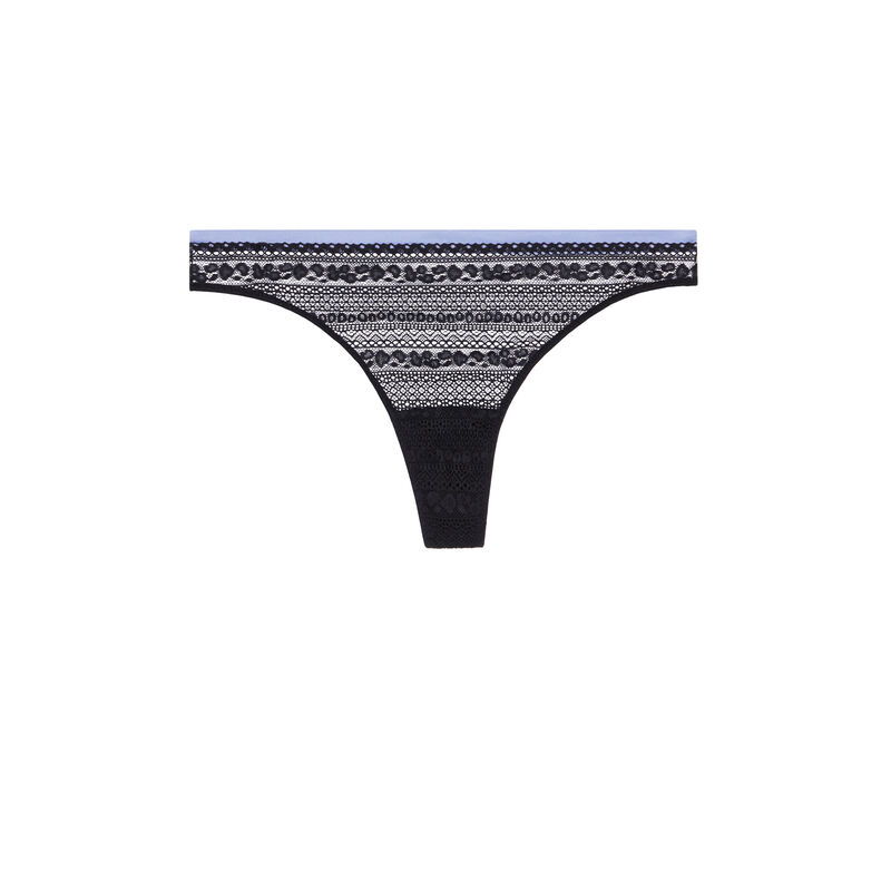 String en dentelle - noir String en dentelle - noir;