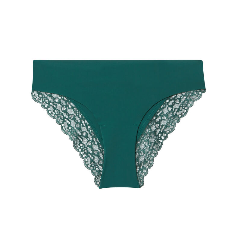 culotte en micro et dentelle - sapin culotte en micro et dentelle - sapin;