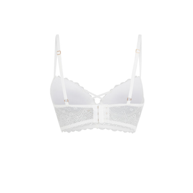 Soutien-gorge bustier push blanc cassé horoscopiz blanc.