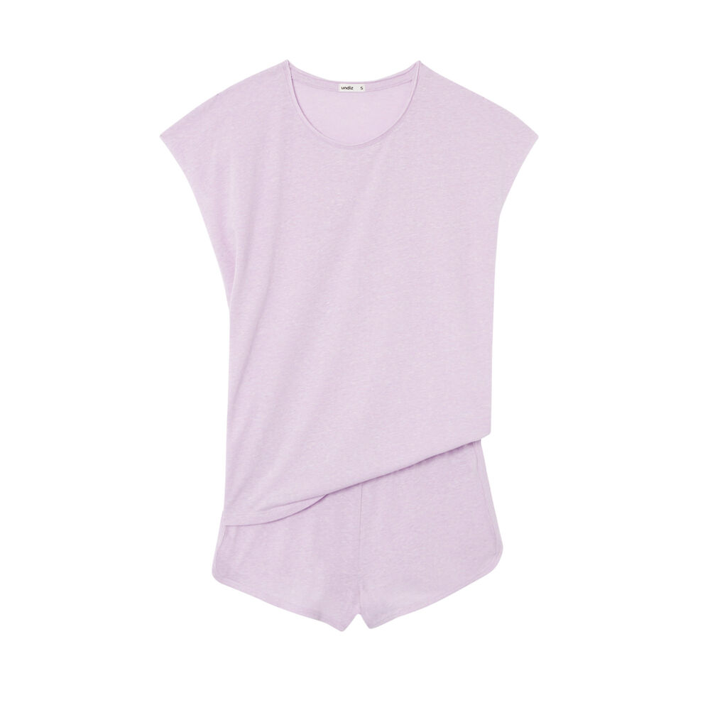 Set de pyjama uni - lilas violet.