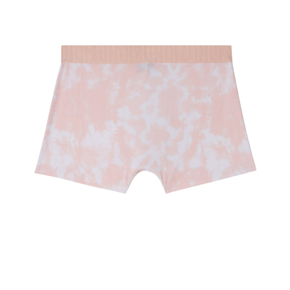 Boxer à motifs tie and dye - rose rose.