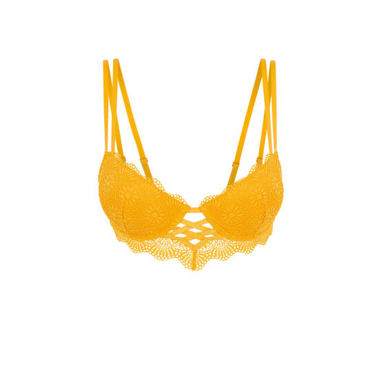 Soutien-gorge bustier push jaune totoiz Soutien-gorge bustier push jaune totoiz;