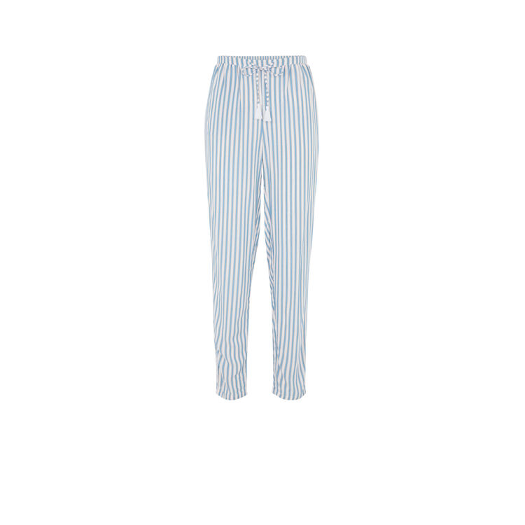 Pantalon fluide à rayures bluerayiz blanc.