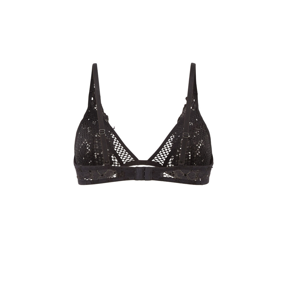 Soutien-gorge corbeille en dentelle - noir noir.