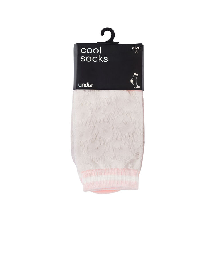 Chaussettes jacquard léopard - blanc blanc.