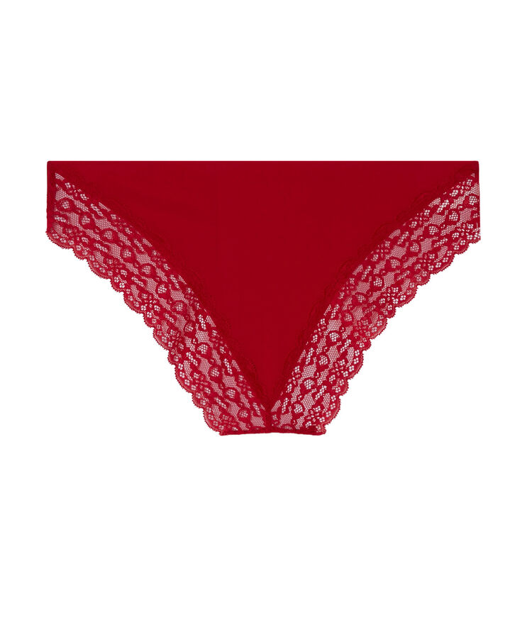 Culotte en micro shomiz rouge.