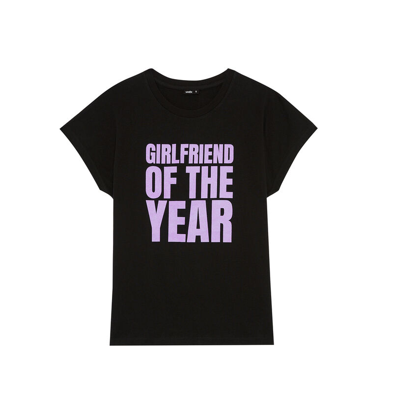 top à message girlfriend of the year - noir top à message girlfriend of the year - noir;