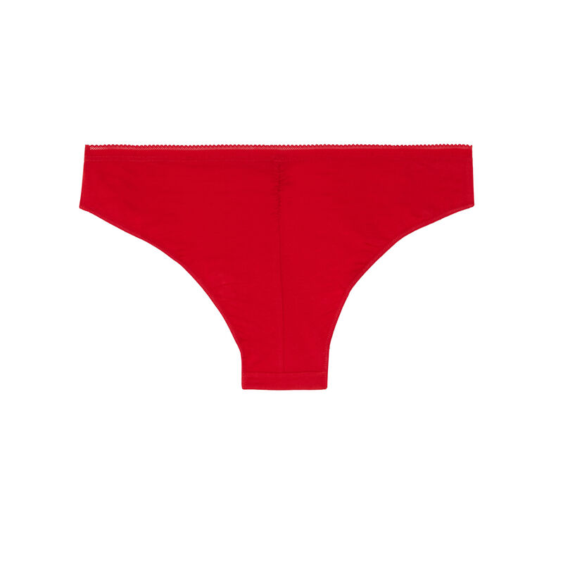 culotte en coton uni - rouge culotte en coton uni - rouge;