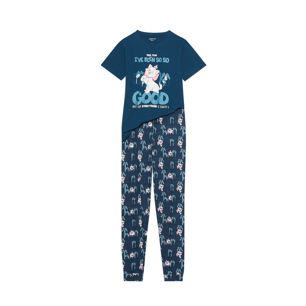 Set de pyjama à manches courtes aristochats - bleu bleu.