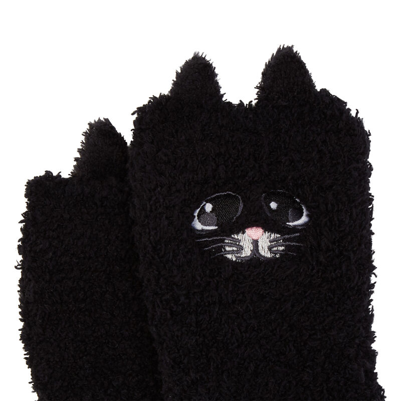 Chaussettes Chaton Mignon Noir Noir Undiz