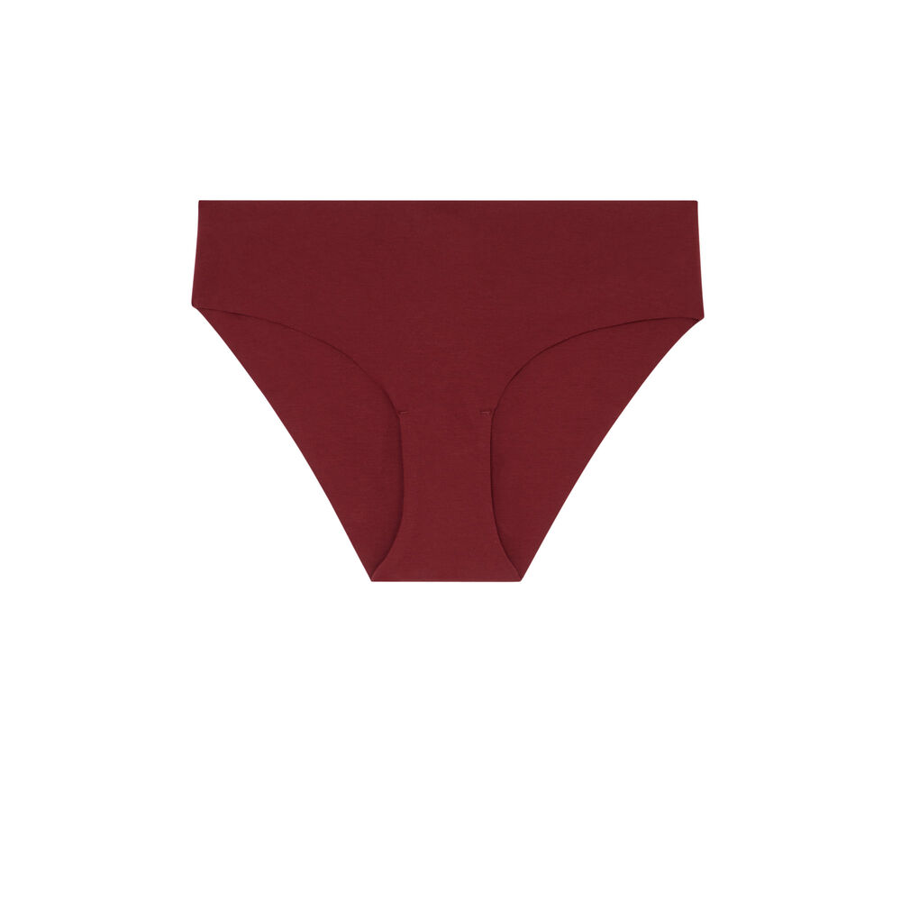 Shorty en coton uni - bordeaux bordeaux.