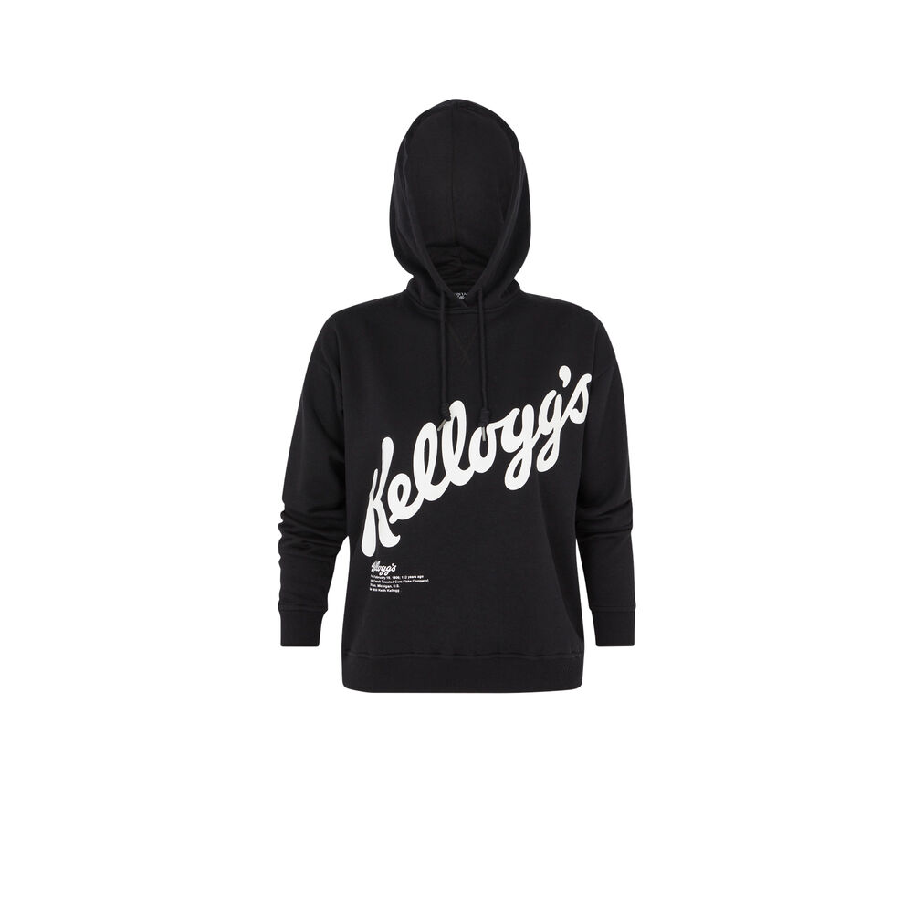 Sweat à capuche licence kellogg's kellogiz noir.