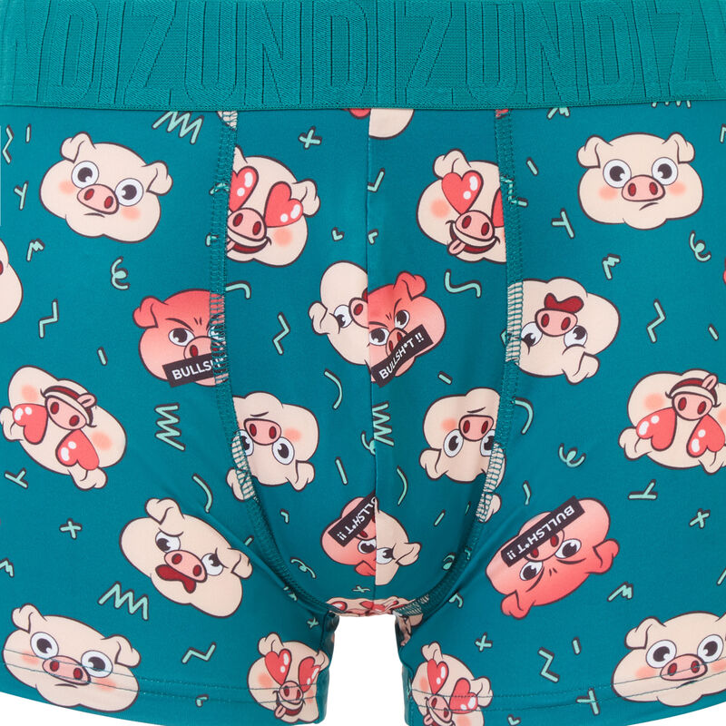 boxer à motifs cochon - vert boxer à motifs cochon - vert;