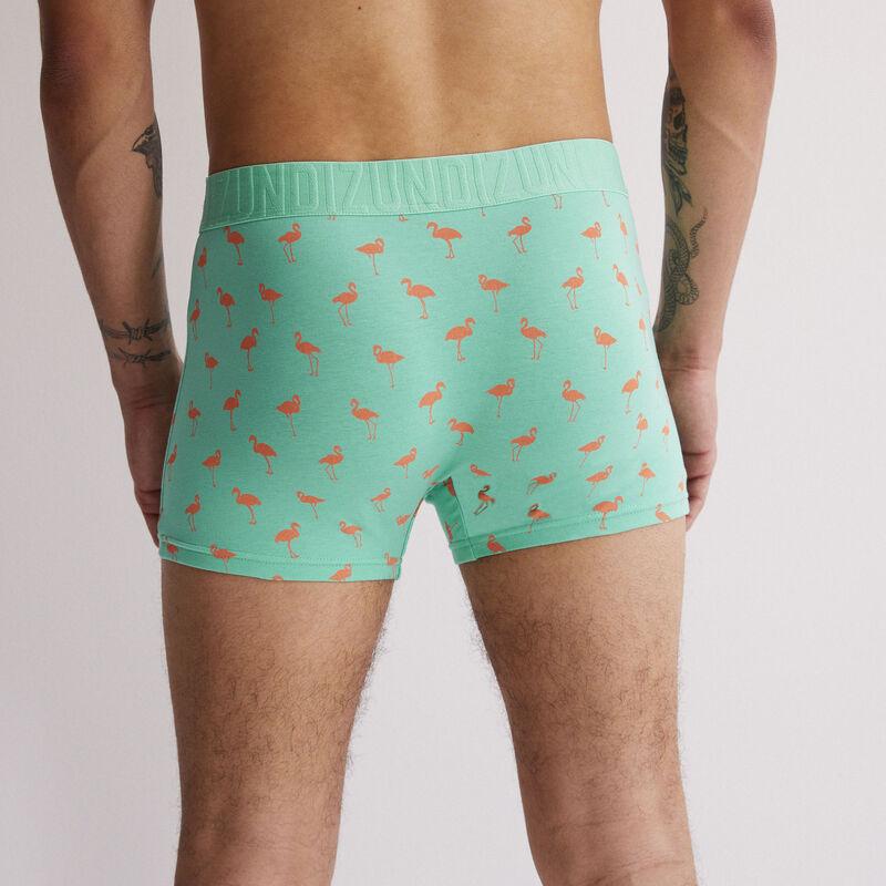 boxer en coton - vert boxer en coton - vert ;