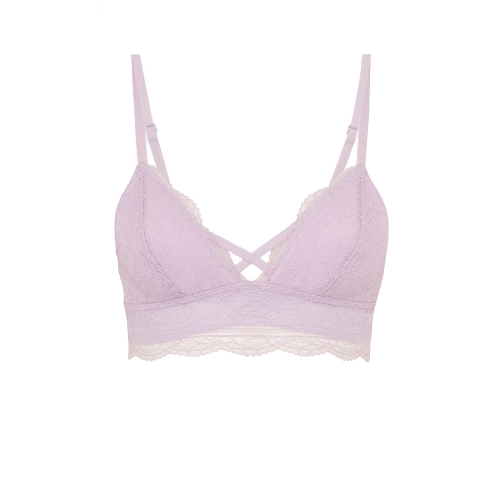 Soutien-gorge triangle sans armatures - lilas violet.