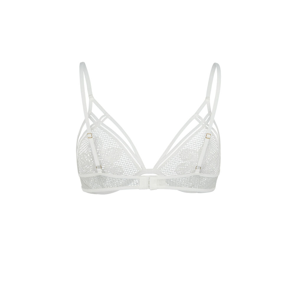 Soutien-gorge corbeille en tulle - blanc blanc.