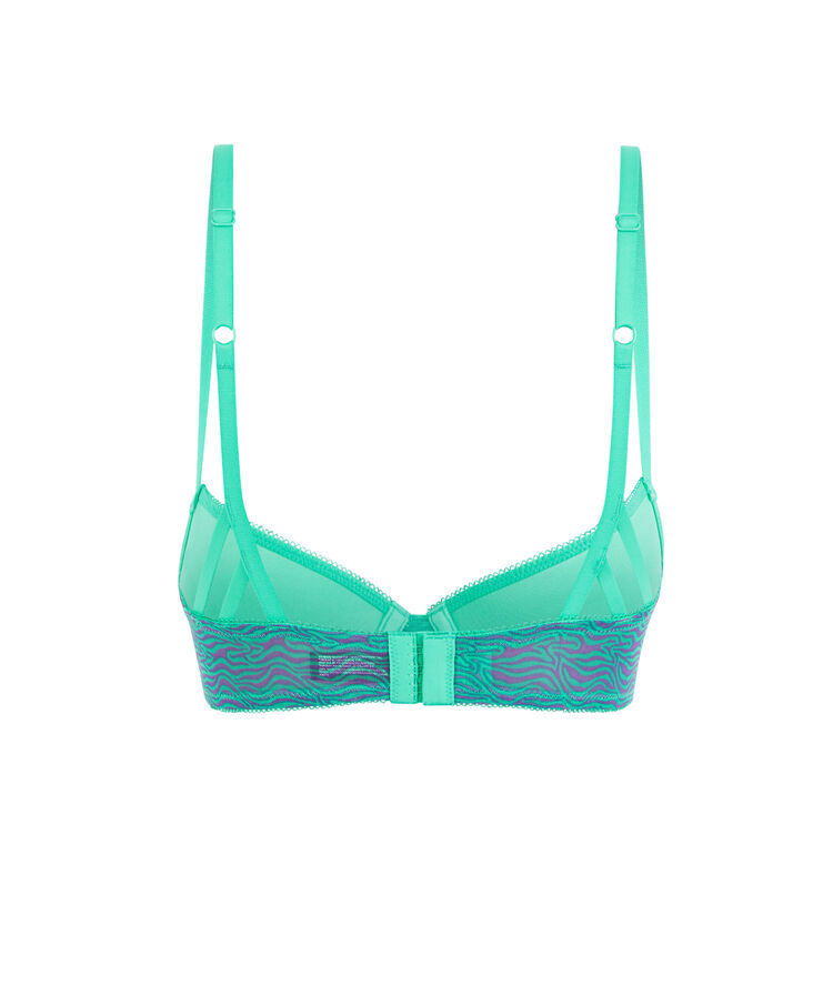 Soutien-gorge push-up tulle ritualiz turquoise.
