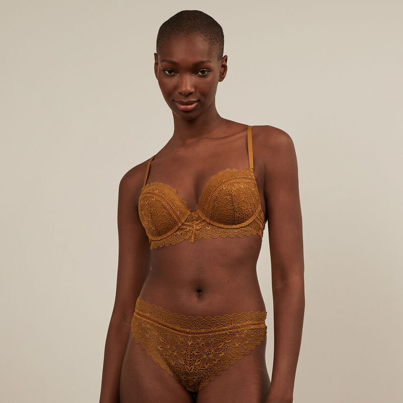 tanga en dentelle - ocre tanga en dentelle - ocre;