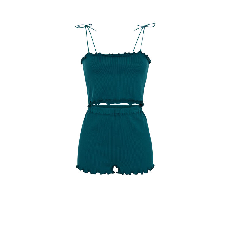 Ensemble top + short - bleu canard Ensemble top + short - bleu canard;