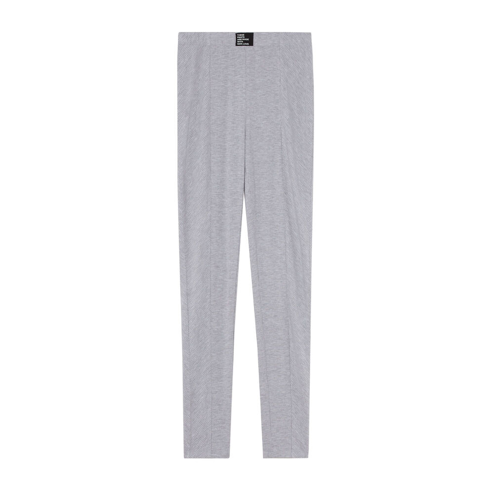 Legging comfy à message 100% love - gris clair gris.