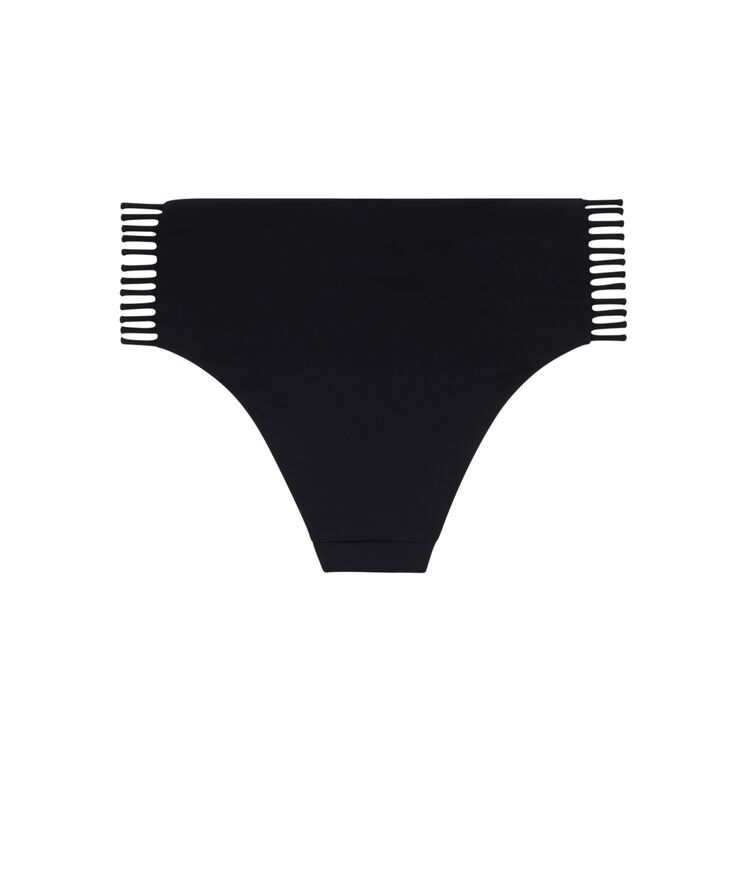 Bas de maillot de bain culotte taille haute - noir noir.